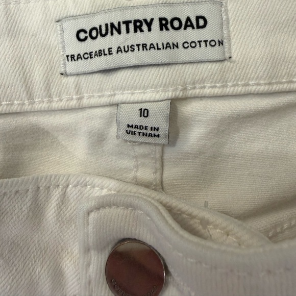 Country Road White Denim Pants - Picture 3 of 3